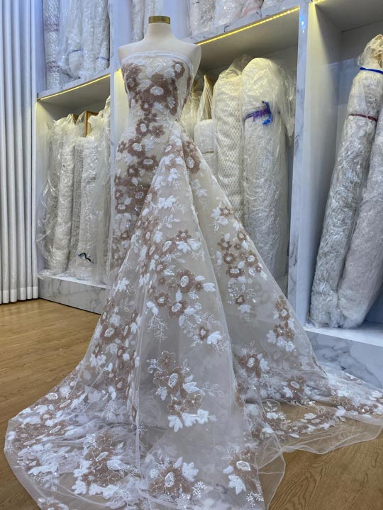 Lace Flower 3D (Harga Persetengah Meter)