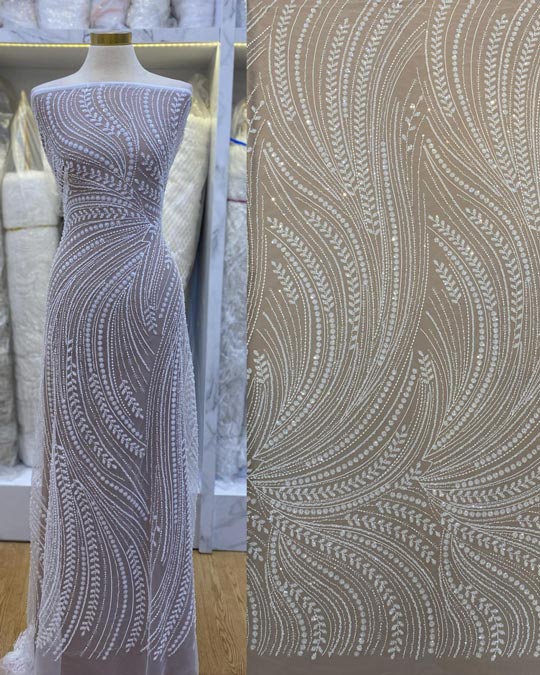 Lace Payet Off White (Harga Persetengah Meter)