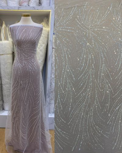 Lace Payet Off White (Harga Persetengah Meter)